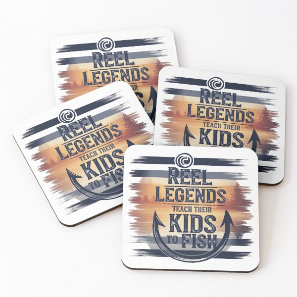 Item preview, Reel Legends Teach Their Kids to Fish | Vintage Sunset Fishing Dad Father’s Day Digital Art 2025 designed and sold by AnnDesignStudio.