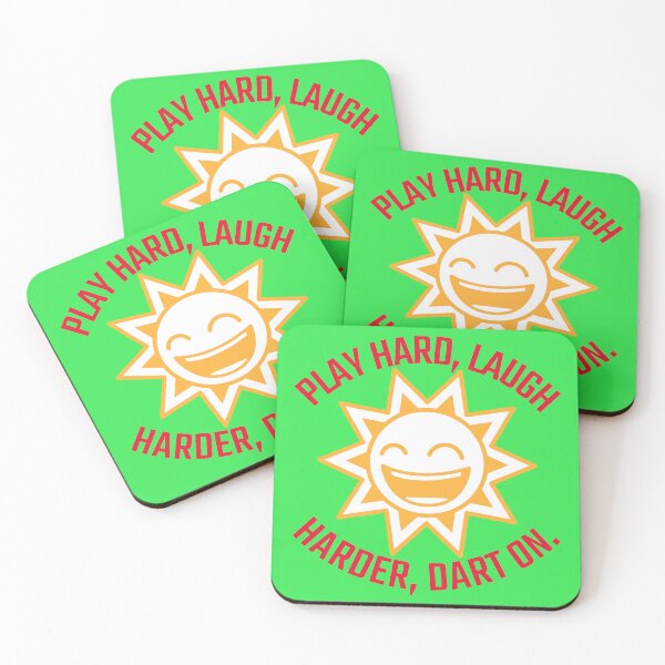 Item preview, Play hard, laugh harder, dart on. designed and sold by Snarkers Promotions .