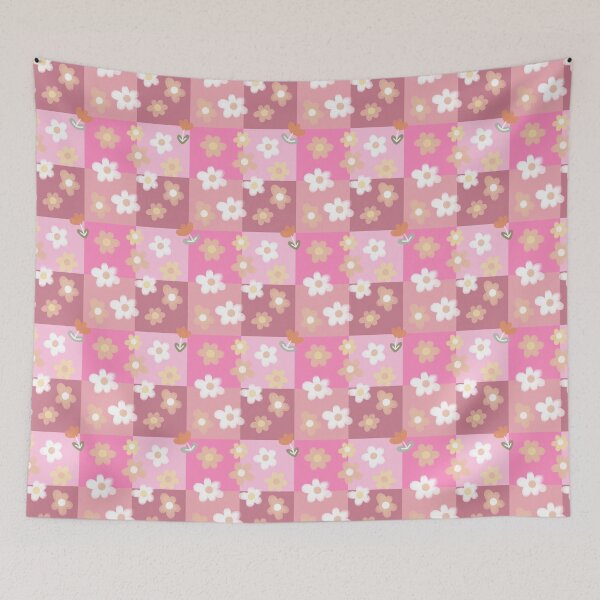 Item preview, Pink pastel-tone picnic vibes with minimal tiny flowers designed and sold by Waanwaat.