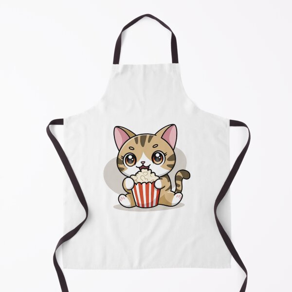Item preview, cat eating popcorn designed and sold by Eternalski.