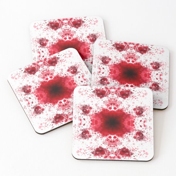 Item preview, Dark Red Inkblot Rorschach Abstract | Symmetrical Splatter Art designed and sold by sseraphitaa.