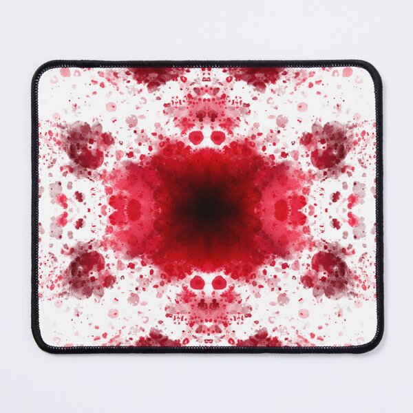 Item preview, Dark Red Inkblot Rorschach Abstract | Symmetrical Splatter Art designed and sold by sseraphitaa.