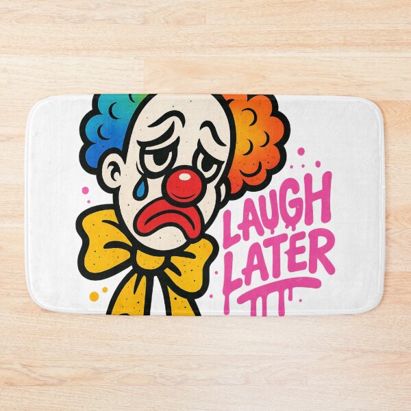Item preview, Sad Clown – Laugh Later Graffiti Design designed and sold by VIBE CRAFT STUDIO.