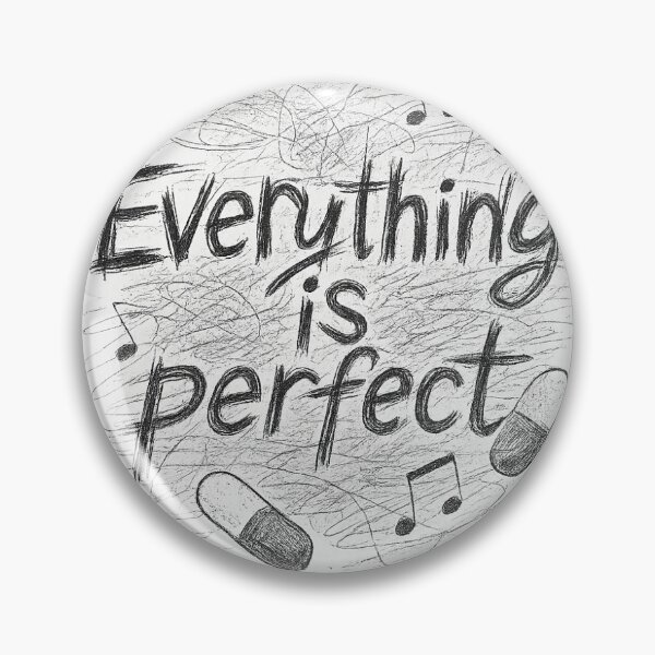 Artikelvorschau, Zitat „Alles ist perfekt“ entworfen und verkauft von Drama&Doodles.