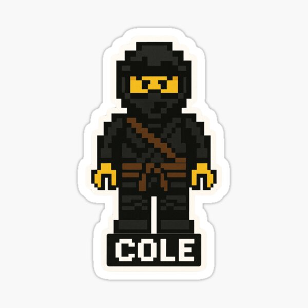 Vista previa del artículo con la obra «Cole Ninjago», diseñado y vendido por LookinFreshh.
