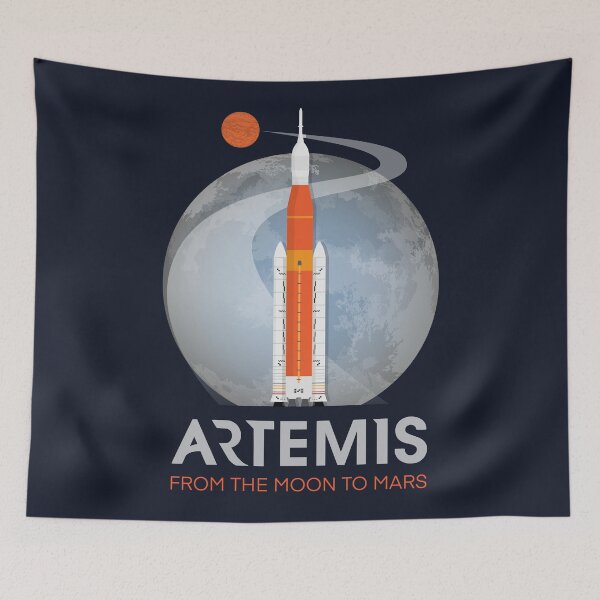 Item preview, Artemis Space Program Fan Art designed and sold by blackdogshop.