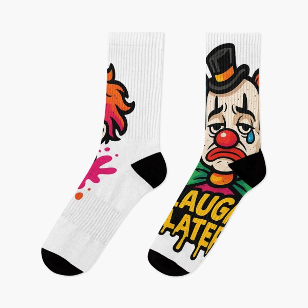 Item preview, Laugh Later – Vintage Sad Clown with Bowtie designed and sold by VIBE CRAFT STUDIO.