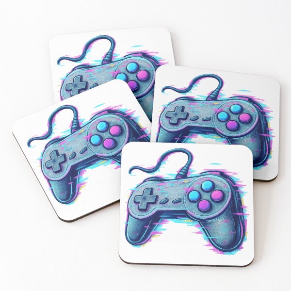 Item preview, Glitch Retro Gamepad – Vaporwave Controller Art designed and sold by Design_Your_Day.