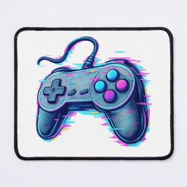 Item preview, Glitch Retro Gamepad – Vaporwave Controller Art designed and sold by Design_Your_Day.