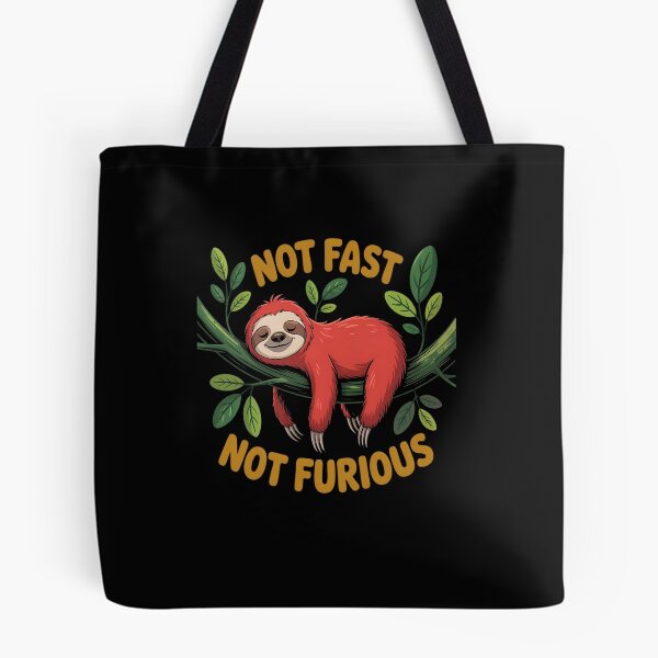 Item preview, Not Fast Not Furious Cartoon Sleepy Behance Sloth designed and sold by ZIRI DESIGN.