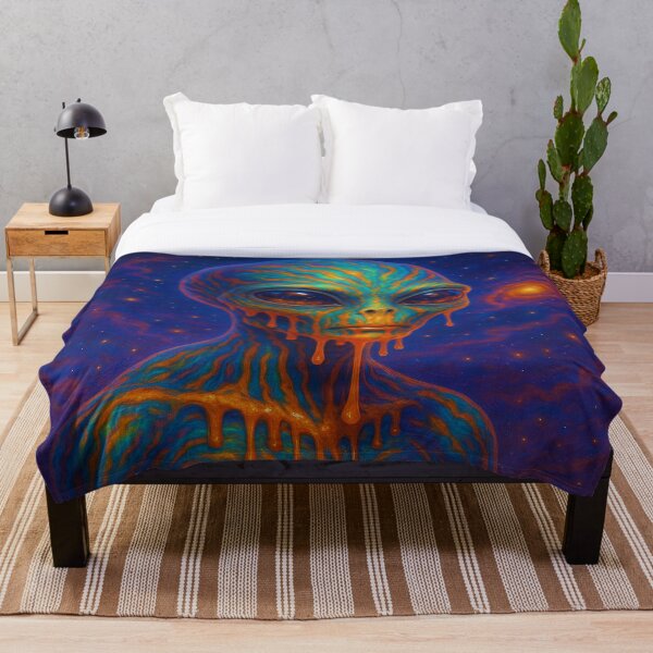 Item preview, Stellar Seer | Melting Alien Visionary in Psychedelic Space designed and sold by buzzprints1234.