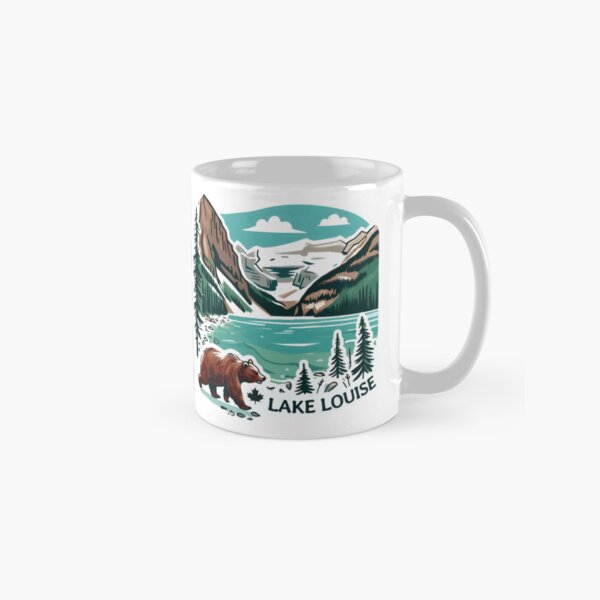 Item preview, Lake Louise Alberta Canada Watercolour designed and sold by HowToCanadian.