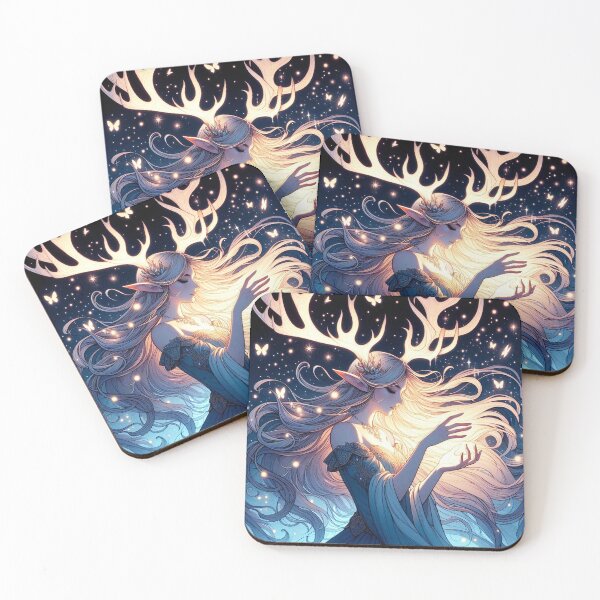 Item preview, Glowing Elk Fae 2 designed and sold by Arcane Fantasy Art.