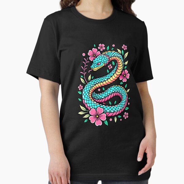 Item preview, Floral Serpent Tattoo Style Snake designed and sold by Bori8308.