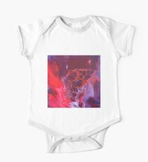 Brain Waves Flow - Acrylic Pour Original Painting Art One Piece - Short Sleeve