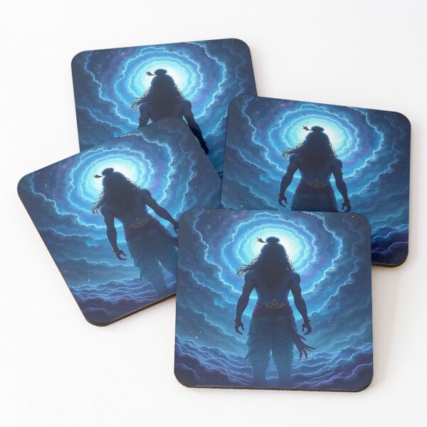 Item preview, Cosmic Gateway Lord Shiva - Mystical Blue Spiritual Wall Art | YourRandomStore designed and sold by YourRandomStore.
