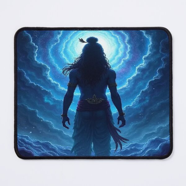 Item preview, Cosmic Gateway Lord Shiva - Mystical Blue Spiritual Wall Art | YourRandomStore designed and sold by YourRandomStore.
