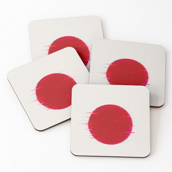 Item preview, Japan Flag Glitch Art – Futuristic Neon Distortion designed and sold by PrometheusStyle.