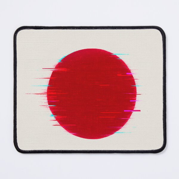 Item preview, Japan Flag Glitch Art – Futuristic Neon Distortion designed and sold by PrometheusStyle.
