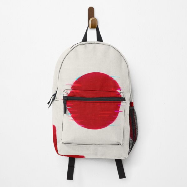 Item preview, Japan Flag Glitch Art – Futuristic Neon Distortion designed and sold by PrometheusStyle.
