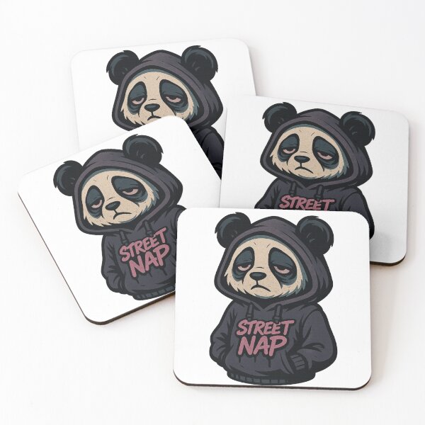 Item preview, Street Nap Panda – Urban Lazy Mood Design designed and sold by VIBE CRAFT STUDIO.