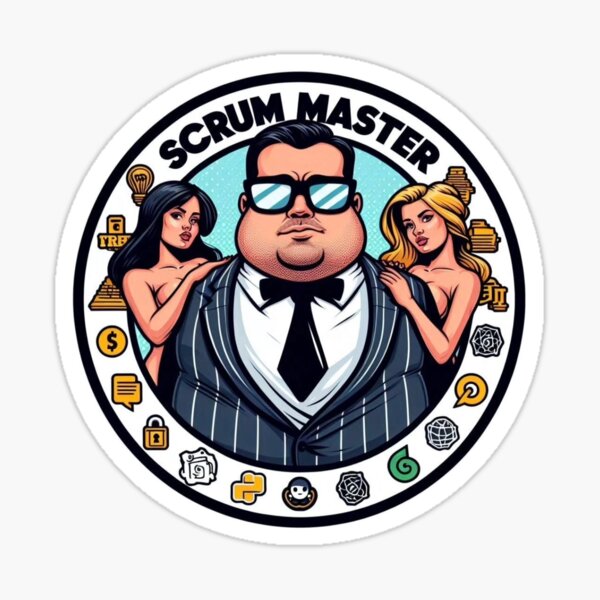 Item preview, Scrum Master  designed and sold by SoftwareStickers.