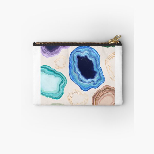 Item preview, Vibrant Agate Slices - Colorful Geode Pattern designed and sold by Leaf & Layer.