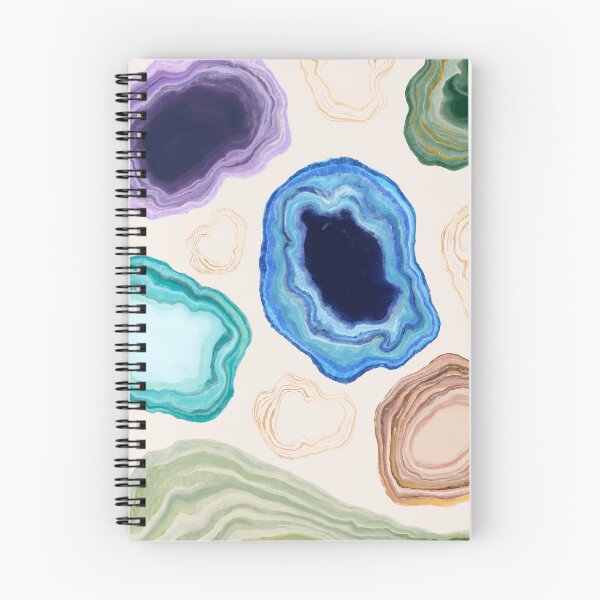 Item preview, Vibrant Agate Slices - Colorful Geode Pattern designed and sold by Leaf & Layer.