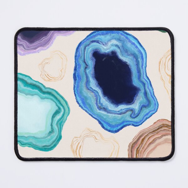 Item preview, Vibrant Agate Slices - Colorful Geode Pattern designed and sold by Leaf & Layer.
