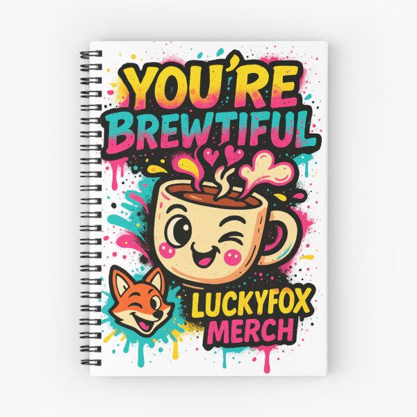 Item preview, You're Brewtiful – Graffiti Style Coffee Lover T-Shirt Design designed and sold by LuckyFoxMerch.