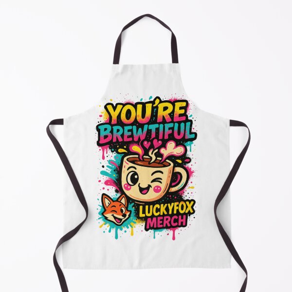 Item preview, You're Brewtiful – Graffiti Style Coffee Lover T-Shirt Design designed and sold by LuckyFoxMerch.