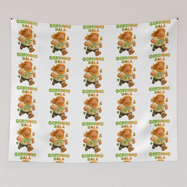 Item preview, Gordinho Bala Correndo – Estampa Engraçada e Motivacional em Estilo Pixar designed and sold by rocknrollstyles.