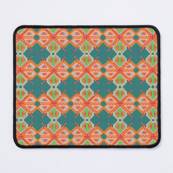 Item preview, Colorful Ethnic Butterfly Pattern – Playful Summer-Inspired Pixel Embroidery Design designed and sold by Pandositive.