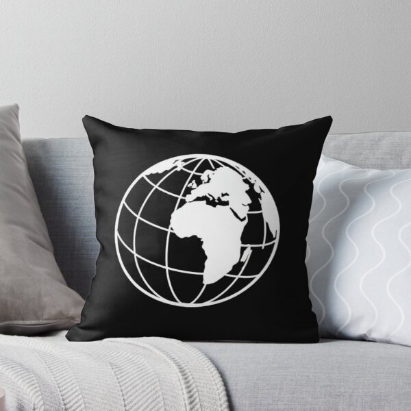 Item preview, Minimalist Globe Icon - Planet Earth Silhouette Graphic designed and sold by Negative Space Art.