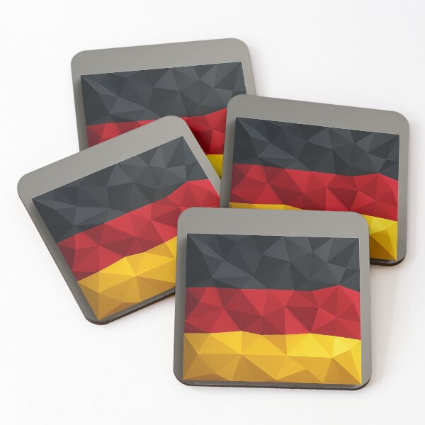 Item preview, Germany Flag Low-Poly – Geometric Triangular Facet Illustration designed and sold by PrometheusStyle.