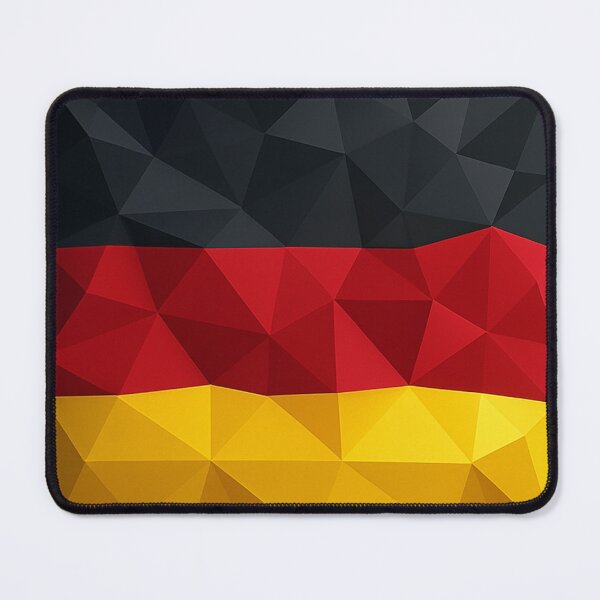 Item preview, Germany Flag Low-Poly – Geometric Triangular Facet Illustration designed and sold by PrometheusStyle.