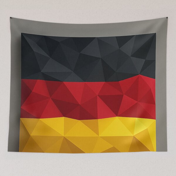 Item preview, Germany Flag Low-Poly – Geometric Triangular Facet Illustration designed and sold by PrometheusStyle.