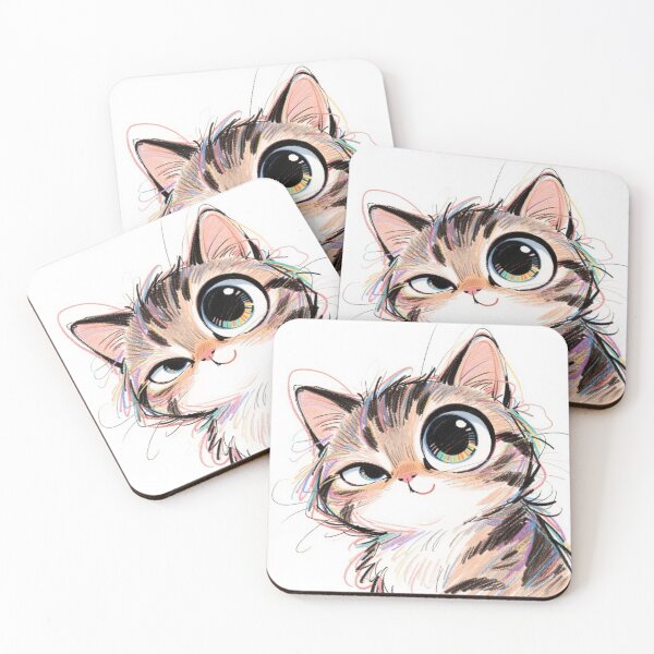 Item preview, winking kitty2 designed and sold by artsmeow.