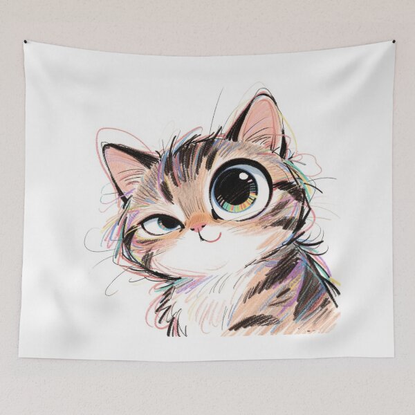 Item preview, winking kitty2 designed and sold by artsmeow.