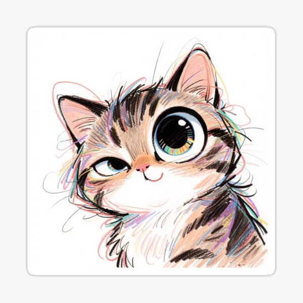 Item preview, winking kitty2 designed and sold by artsmeow.