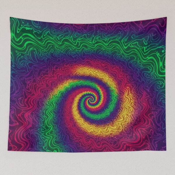 Item preview, Spiral Kaleidoscope of Intense Colors designed and sold by JonelleTshirts.
