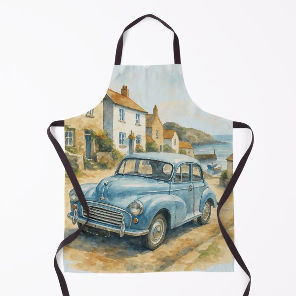 Item preview, Vintage car at the seaside. designed and sold by PrestonSquires.