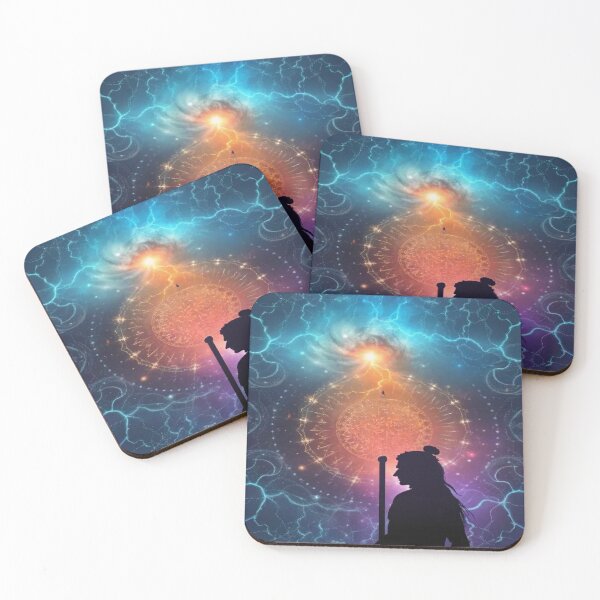 Item preview, Cosmic Lightning Lord Shiva - Powerful Trident Silhouette Art | YourRandomStore designed and sold by YourRandomStore.