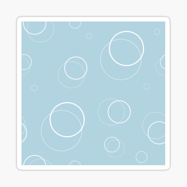Item preview, Light Blue and White Bubble Circles designed and sold by IrisAndIvy.