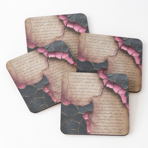 Item preview, Antique Script – Cracked Texture with Elegant Handwriting designed and sold by sneidere9dace.