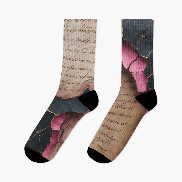 Item preview, Antique Script – Cracked Texture with Elegant Handwriting designed and sold by sneidere9dace.