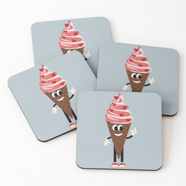 Item preview,  Flat Design Love Illustration with Character Fun Ice Cream designed and sold by AlginaPugachova.