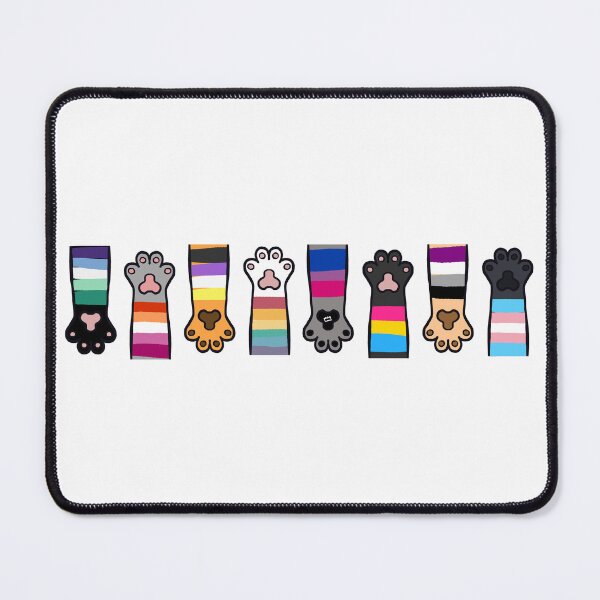 Item preview, LGBQT Pride Cat Paws designed and sold by divesca.