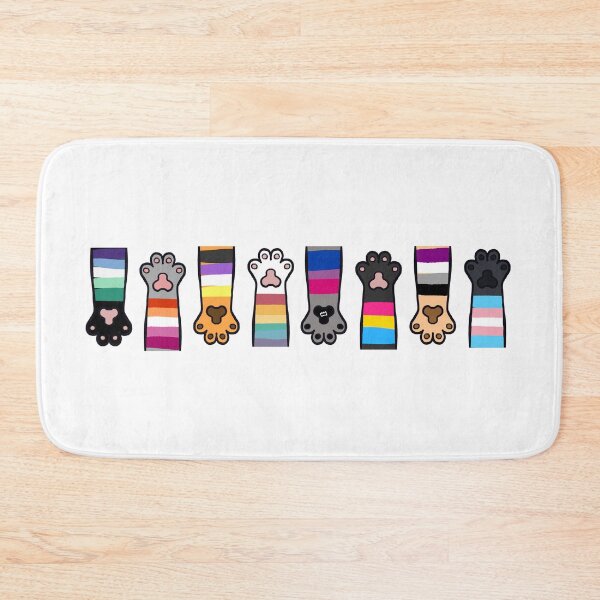 Item preview, LGBQT Pride Cat Paws  designed and sold by divesca.