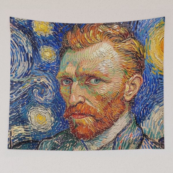 Item preview, Vincent Van Gogh, Pointillism Art designed and sold by Myra365Art.